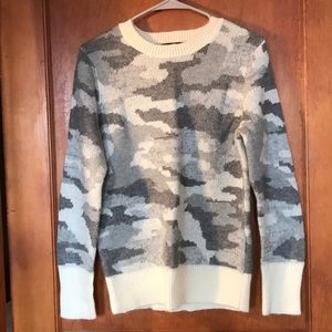 Long sleeved camouflage sweater